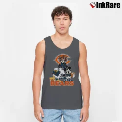 Men’s Chicago Bears Mickey Mouse Football Fan Tank Top in charcoal | Breathable, Active-Friendly Design