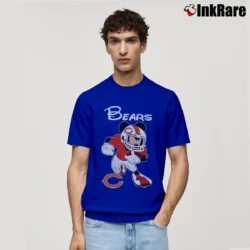 Men’s Chicago Bears Mickey Mouse Super Bowl Fan Classic T-Shirt in royal blue | Soft, Breathable Everyday Wear