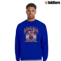Men’s Chicago Bears Taz Looney Tunes NFL Football Crewneck Sweatshirt in royal blue | Cozy Fabric, Clean Style