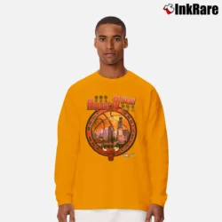 Men’s Chicago Bulls 1998 Finals Repeat Long-Sleeve Shirt in orange | Sleek, Lightweight, Year-Round Wear