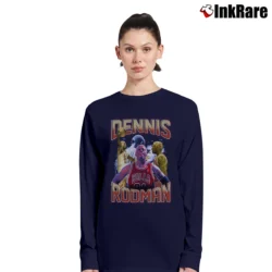 Women’s Chicago Bulls Dennis Rodman Bootleg for NBA Fans Long-Sleeve Top in navy | Sleek, Versatile, All-Season
