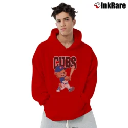 Men’s Chicago Cubs Clark the Cub for MLB Fans and Kids Pullover Hoodie in red | Cozy, Durable, Modern Fit