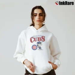 Women’s Chicago Cubs Snoopy Peanuts Baseball Cozy Hoodie in white | Warm, Structured, Stylish