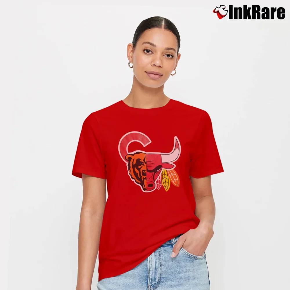 Women’s Chicago Sports Team Logo Graphic Signature T-Shirt in red | Soft, Flattering Fit
