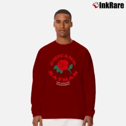 Men’s Chicano Batman Graphic Long-Sleeve Shirt in maroon | Sleek, Lightweight, Year-Round Wear
