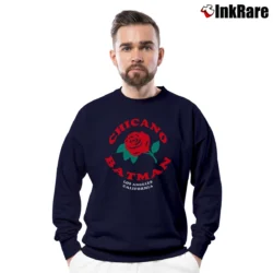Men’s Chicano Batman Graphic Crewneck Sweatshirt in navy | Cozy Fabric, Clean Style