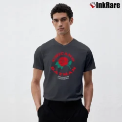 Men’s Chicano Batman Graphic V-Neck Tee in charcoal | Sharp, Breathable, Everyday Staple