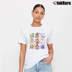 Women’s Chicken Nuggets Pumpkin Halloween Vintage T-Shirt in white | Soft, Flattering Fit
