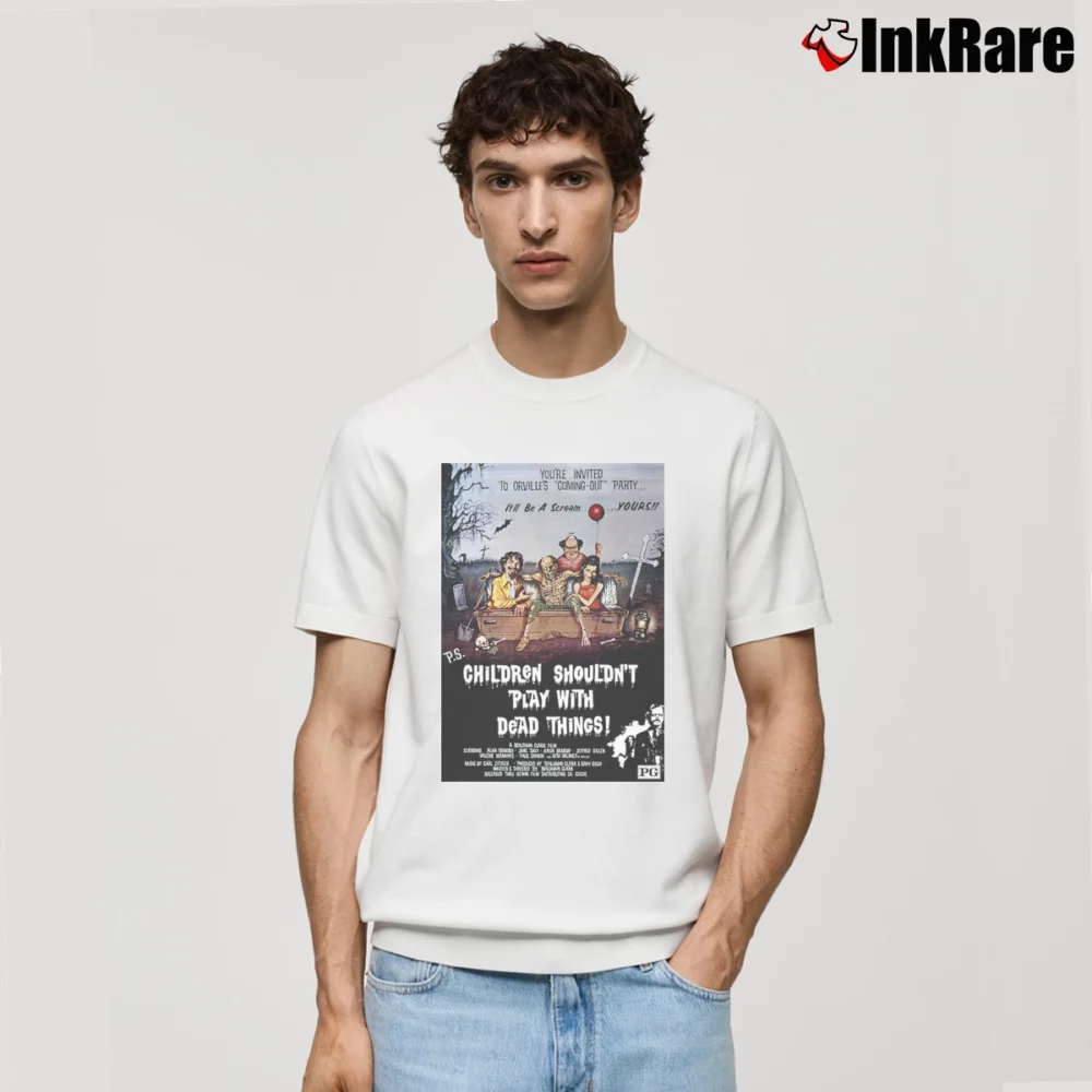 Men’s Children Shouldn't Play With Dead Things Classic T-Shirt in white | Soft, Breathable Everyday Wear