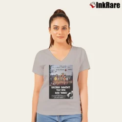 Women’s Children Shouldn't Play With Dead Things V-Neck Tee in sport grey | Chic Neckline, Soft Texture