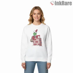 Chimney Sneak The Grinch Holiday Shirt on graphic shirt for women graphic tee