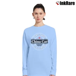 Women’s China Cat Sunflower Grateful Dead Heine Long-Sleeve Top in light blue | Sleek, Versatile, All-Season