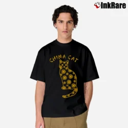 Men’s China Cat Sunflower Classic T-Shirt in black | Soft, Breathable Everyday Wear