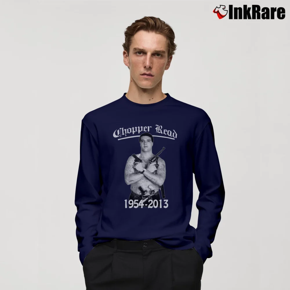 Men’s Chopper Read Australian Icon Long-Sleeve Shirt in navy | Sleek, Lightweight, Year-Round Wear