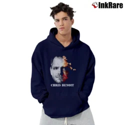 Men’s Chris Benoit Wwe Wrestling Tribute Pullover Hoodie in navy | Cozy, Durable, Modern Fit