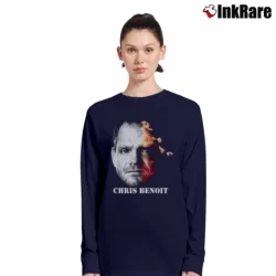 Women’s Chris Benoit Wwe Wrestling Tribute Long-Sleeve Top in navy | Sleek, Versatile, All-Season