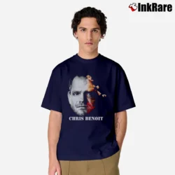 Men’s Chris Benoit Wwe Wrestling Tribute Classic T-Shirt in navy | Soft, Breathable Everyday Wear