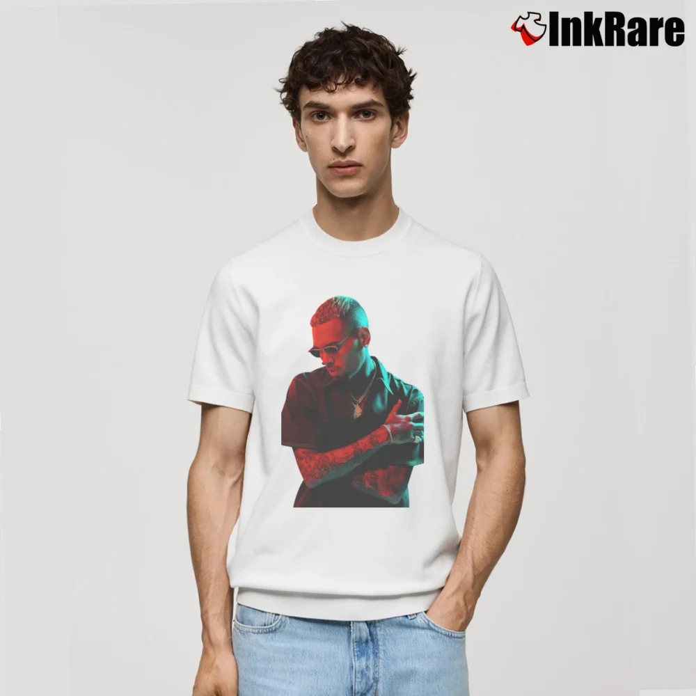 Men’s Chris Brown Graphic Classic T-Shirt in white | Soft, Breathable Everyday Wear