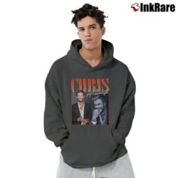 Men’s Chris Hemsworth Bootleg Vintage Retro Bootleg Pullover Hoodie in charcoal | Cozy, Durable, Modern Fit