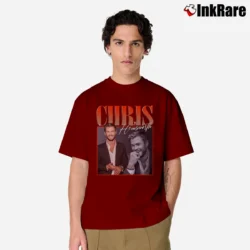Men’s Chris Hemsworth Bootleg Vintage Retro Bootleg Classic T-Shirt in maroon | Soft, Breathable Everyday Wear