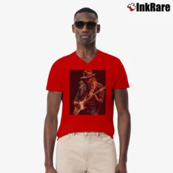 Men’s Chris Stapleton Country Soul V-Neck Tee in red | Sharp, Breathable, Everyday Staple