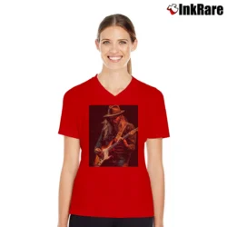 Women’s Chris Stapleton Country Soul V-Neck Tee in red | Chic Neckline, Soft Texture