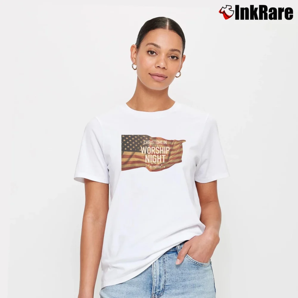 Women’s Chris Tomlin Tour Concert Graphic Signature T-Shirt in white | Soft, Flattering Fit