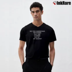 Men’s Chris Tucker Rush Hour Quote V-Neck Tee in black | Sharp, Breathable, Everyday Staple
