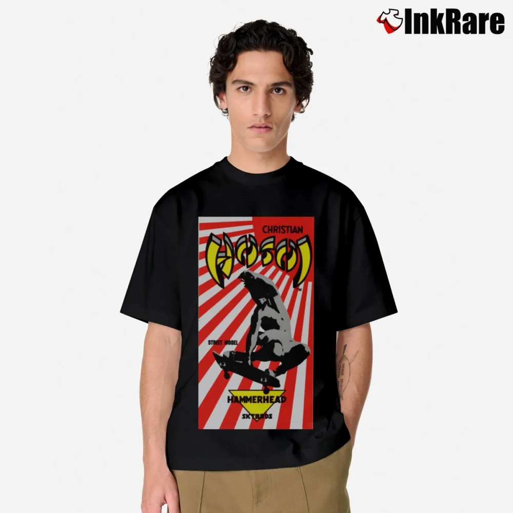 Men’s Christian Hosoi Hammerhead Retro Skate Classic T-Shirt in black | Soft, Breathable Everyday Wear