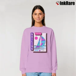 Women’s Christopher Cross Sailing Album Relaxed Sweatshirt in light pink | Soft, Laid-Back Vibe