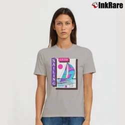 Women’s Christopher Cross Sailing Album Signature T-Shirt in sport grey | Soft, Flattering Fit