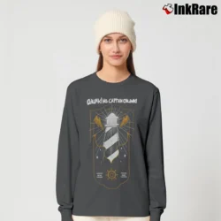 Women’s Chunk! No Captain Chunk Band Pop Punk Rock Long-Sleeve Top in charcoal | Sleek, Versatile, All-Season