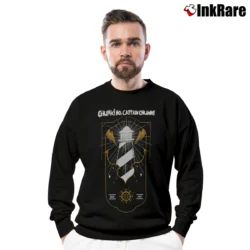 Men’s Chunk! No Captain Chunk Band Pop Punk Rock Crewneck Sweatshirt in black | Cozy Fabric, Clean Style