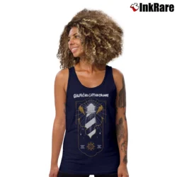 Women’s Chunk! No Captain Chunk Band Pop Punk Rock Tank Top in navy | Lightweight, Movement-Friendly