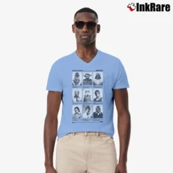 Men’s Chunk Star Wars Class Of Parody Classic V-Neck Tee in light blue | Sharp, Breathable, Everyday Staple