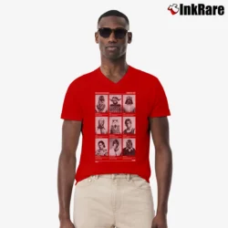Men’s Chunk Star Wars Class Of Parody V-Neck Tee in red | Sharp, Breathable, Everyday Staple