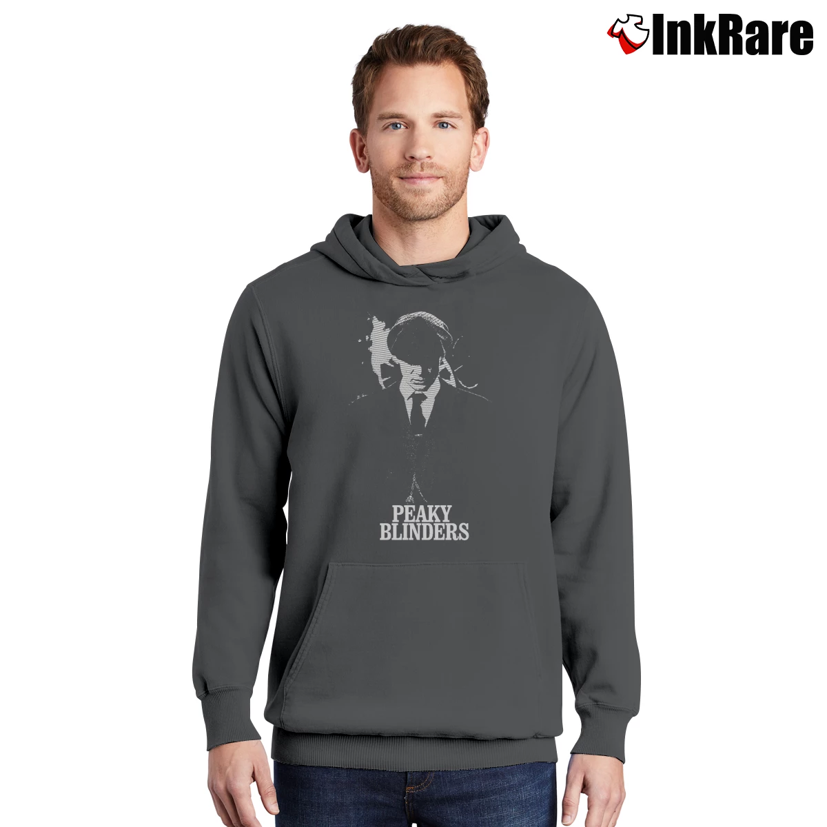 Cillian Murphy Peaky Blinders Men’s Pullover Hoodie in charcoal – Ultimate Warmth Men’s Cillian Murphy Peaky Blinders Pullover Hoodie in charcoal | Cozy, Durable, Modern Fit
