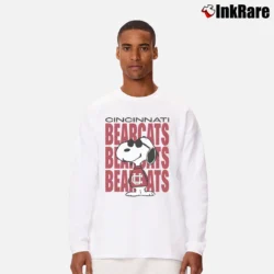 Men’s Cincinnati Bearcats Snoopy Joe Cool Long-Sleeve Shirt in white | Sleek, Lightweight, Year-Round Wear