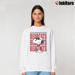Women’s Cincinnati Bearcats Snoopy Joe Cool Relaxed Sweatshirt in white | Soft, Laid-Back Vibe