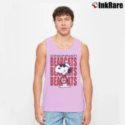 Men’s Cincinnati Bearcats Snoopy Joe Cool Tank Top in light pink | Breathable, Active-Friendly Design