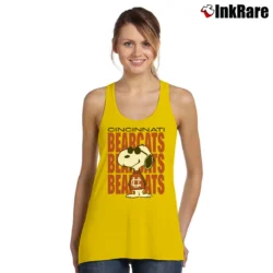 Women’s Cincinnati Bearcats Snoopy Joe Cool Tank Top in yellow | Lightweight, Movement-Friendly