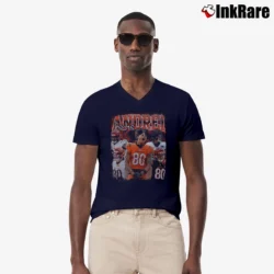 Men’s Cincinnati Bengals Andrei Iosivas V-Neck Tee in navy | Sharp, Breathable, Everyday Staple