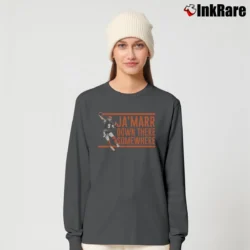 Women’s cincinnati bengals joe burrow ja'marr chase down there somewhere for NFL Fans Long-Sleeve Top in charcoal | Sleek, Versatile, All-Season