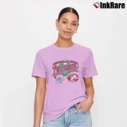 Women’s Cincinnati Reds 1990 World Series Signature T-Shirt in light pink | Soft, Flattering Fit