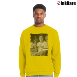 Men’s Cincinnati Reds Pete Rose Crewneck Sweatshirt in yellow | Cozy Fabric, Clean Style