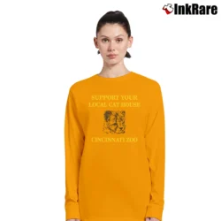 Women’s Cincinnati Zoo Bengals 80s – Support Your Local Big Cat House Long-Sleeve Top in orange | Sleek, Versatile, All-Season