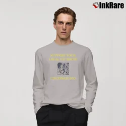 Men’s Cincinnati Zoo Bengals 80s – Support Your Local Big Cat House Long-Sleeve Shirt in sport grey | Sleek, Lightweight, Year-Round Wear