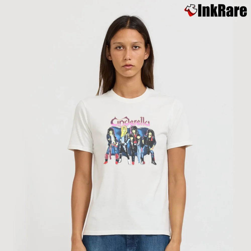 Women’s Cinderella Night Songs Tour Cut - off Signature T-Shirt in white | Soft, Flattering Fit