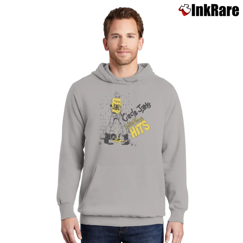 Men’s Circle Jerks Golden Shower Pullover Hoodie in sport grey | Cozy, Durable, Modern Fit