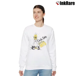 Women’s Circle Jerks Golden Shower Relaxed Sweatshirt in white | Soft, Laid-Back Vibe